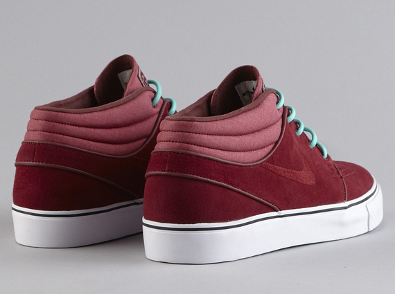 Nike Sb Janoski Mid Team Red Team Red Crystal Mint 6