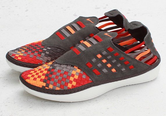 Nike Solarsoft Rache Woven Midnight Fog Total Orange 4