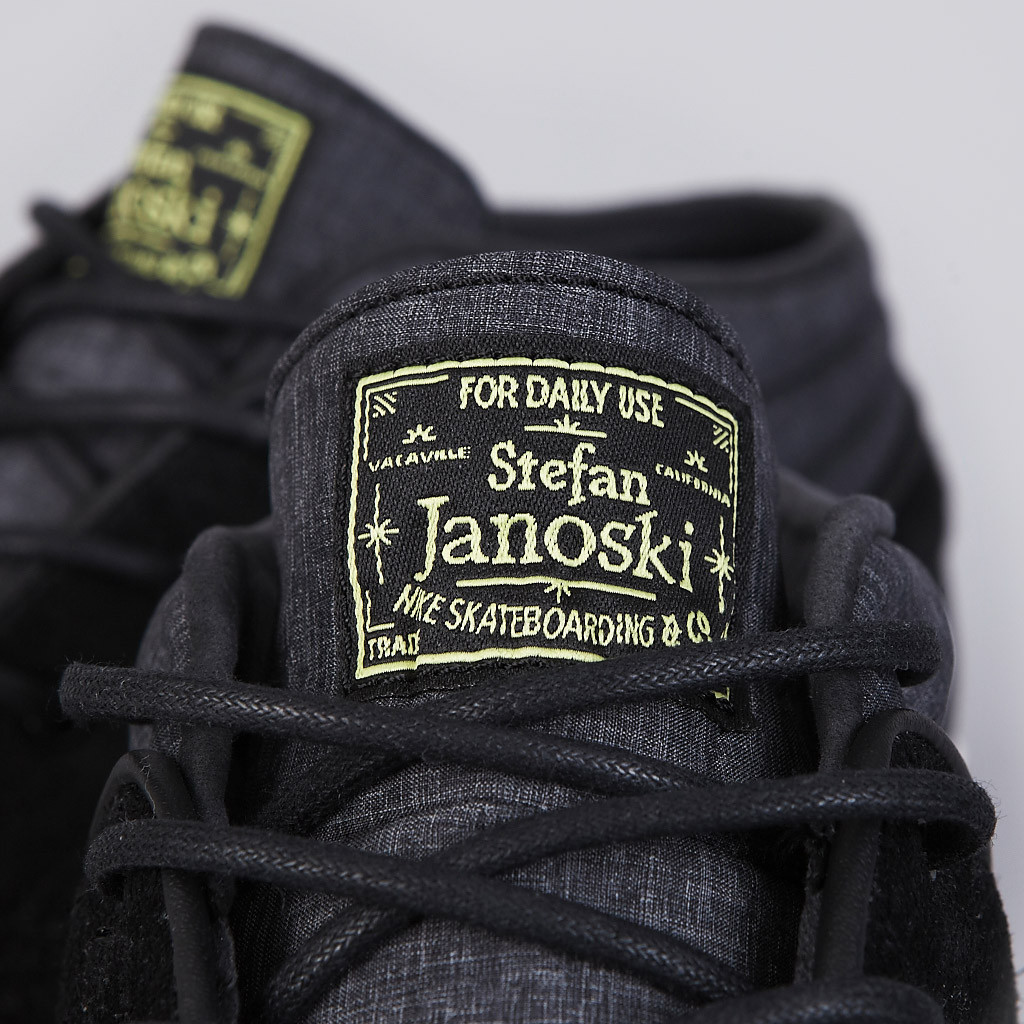 Nike Zoom Stefan Janoski Black Electric Yellow 6