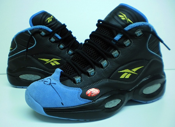 Reebok Question Allen Iverson Autographed Game Worn Nuggets Pe 3