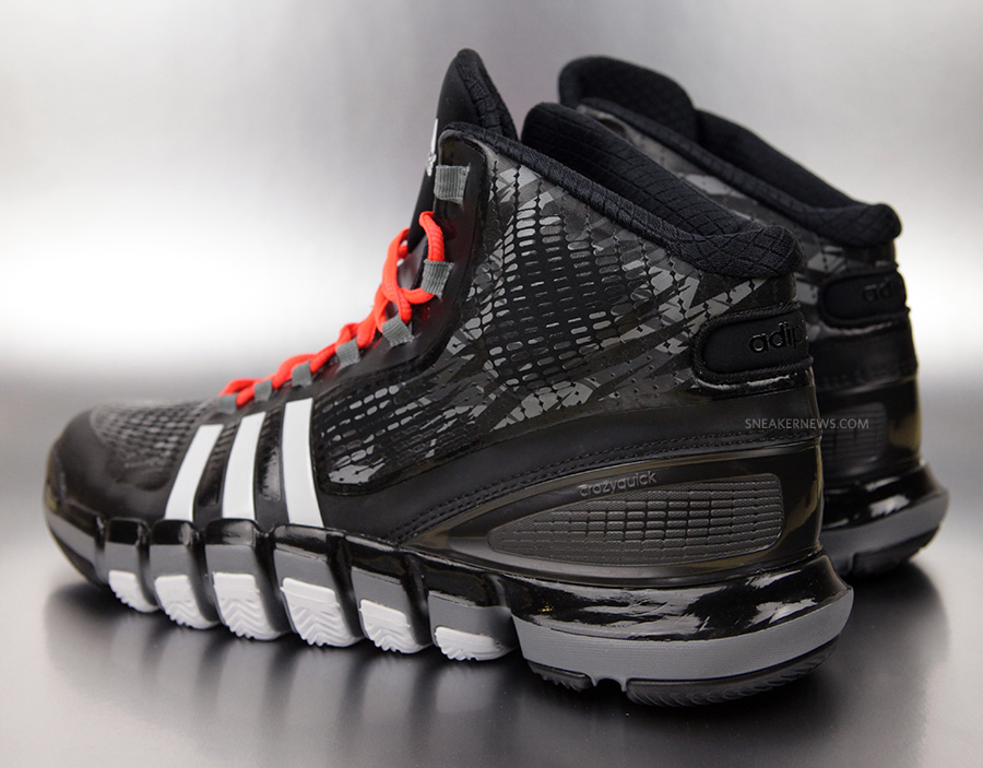 Adidas Crazyquick Basketball Black Grey White 2