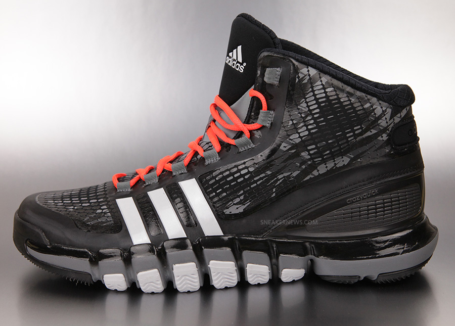 Adidas Crazyquick Basketball Black Grey White 3