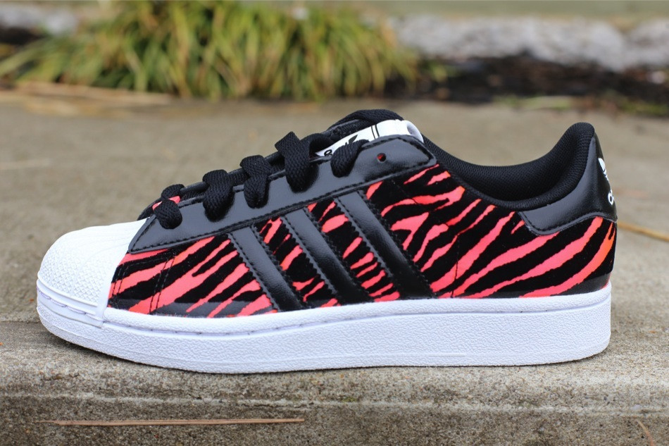 Adidas Originals Superstar 2 W Red Zest Zebra 1