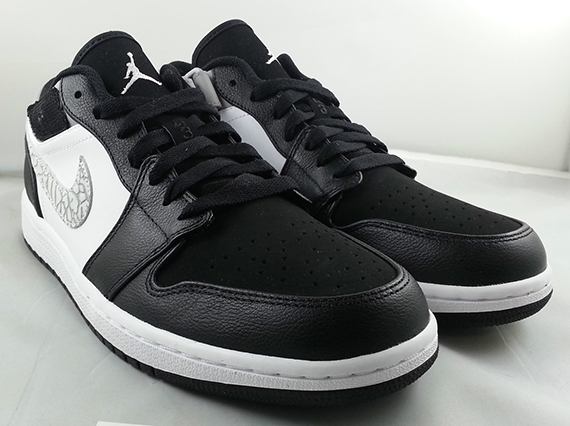 Air Jordan 1 Strap Low Black Matte Silver White 1