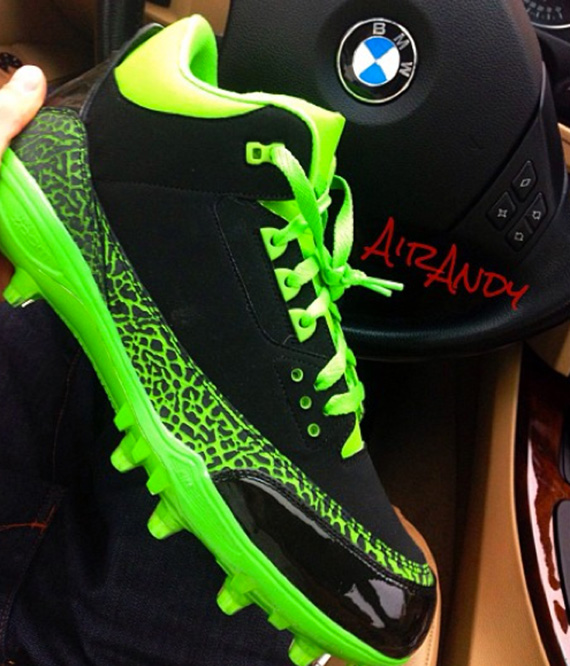 Air Jordan Iii Terrell Owens Seahawks Cleats 1