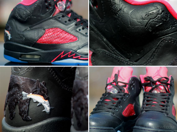 Air Jordan V "Winnipeg" Customs by Rocket Boy Nift