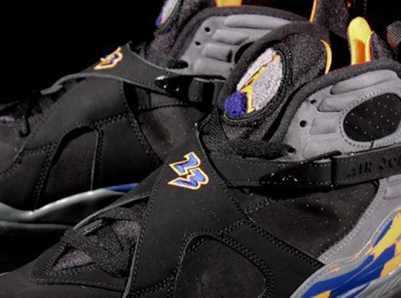 Air Jordan Viii Black Bright Citrus Cool Grey Deep Royal Blue