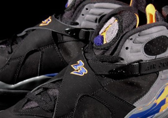 Air Jordan VIII – Black – Bright Citrus – Cool Grey – Deep Royal Blue