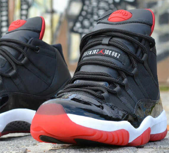 Air Jordan Xi Bred Pump Customs 2