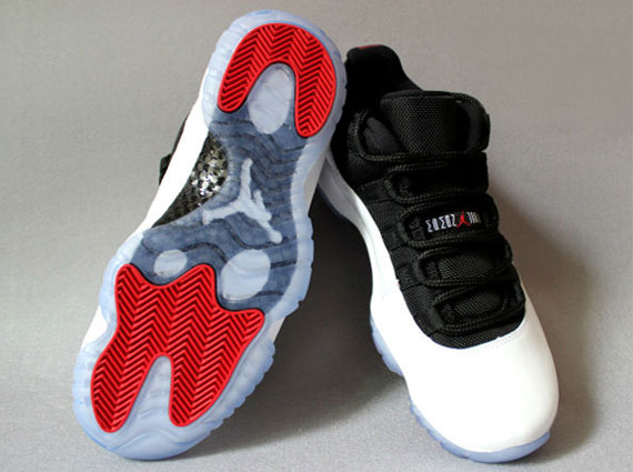 Air Jordan XI Retro Low – White – Black – Red