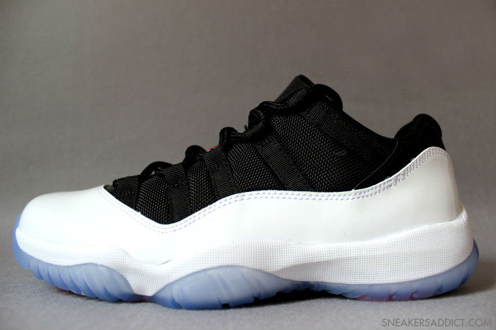 Air Jordan Xi Retro Low White Black Red 2