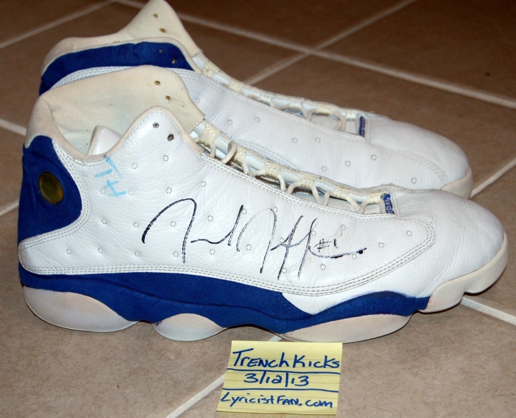 Air Jordan Xiii Jared Jeffries Autographed Wizards Pe 041