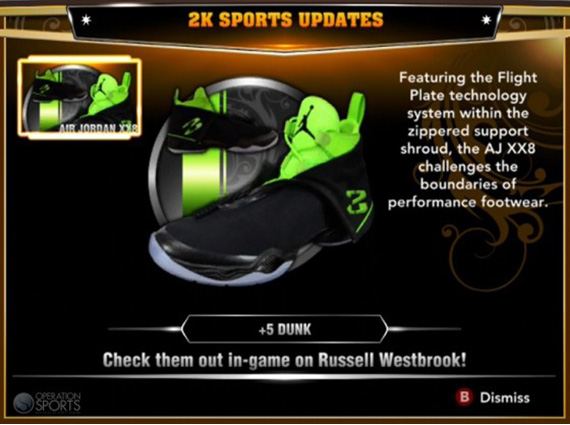 Air Jordan XX8 Added to NBA 2K13