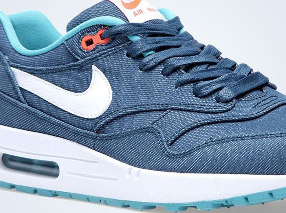 Nike Air Max 1 - Turquoise - White - Bright Crimson