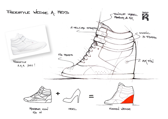 Alicia Keys Reebok Freestyle Hi Wedge A Keys Collection 019