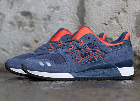 Asics Gel Lyte Iii Navy Orange White