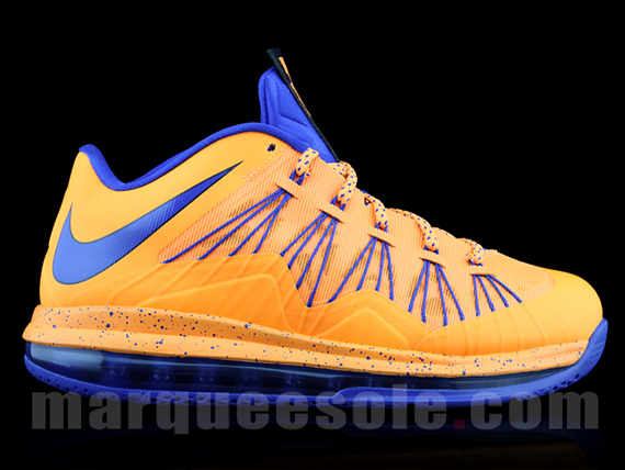 Lebron X Low Orange Blue 02