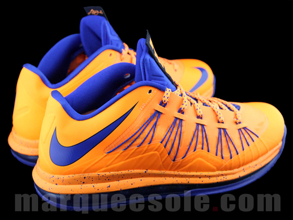 Lebron X Low Orange Blue 04