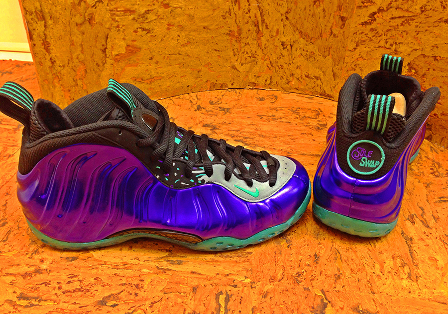 Nike Air Foamposite One Grape Soleswap Customs 2
