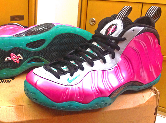 Nike Air Foamposite One "South Beach" Customs by Sole Swap