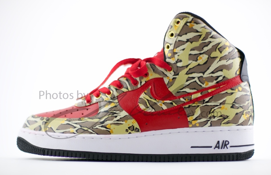 Nike Air Force 1 High Multi Camo Customs 12