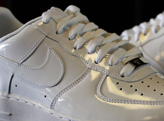 Nike Air Force 1 Low - "White on White" Patent Leather