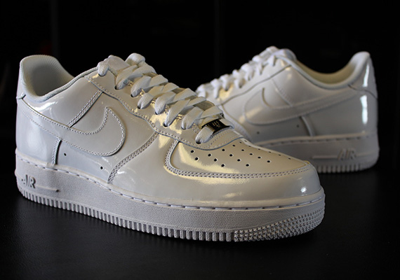 Nike Air Force 1 White On White Patent