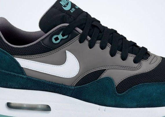 Nike Air Max 1 - Black - White - Mid Turquoise - Cool Grey