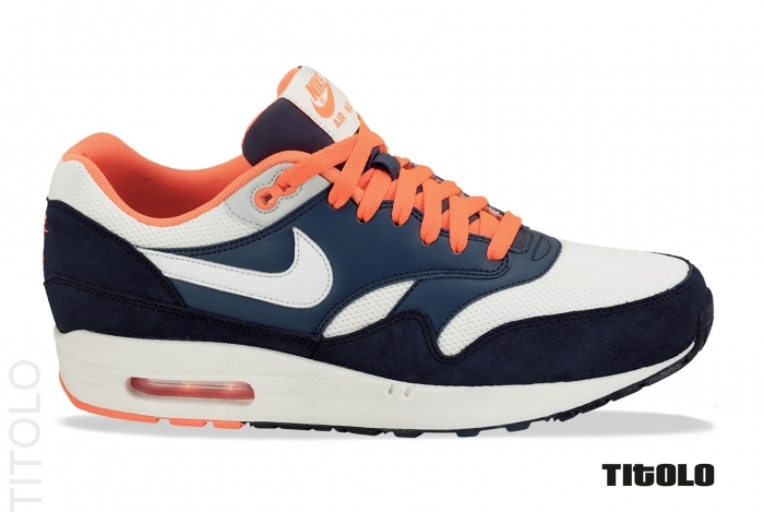 Nike Air Max 1 Total Crimson Sail Squadron Blue Obsidian 1