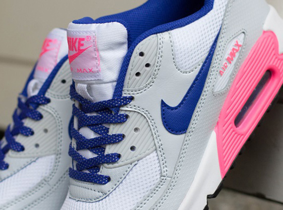 Nike Air Max 90 Gs Prime Platinum Hyper Blue Digital Pink 1