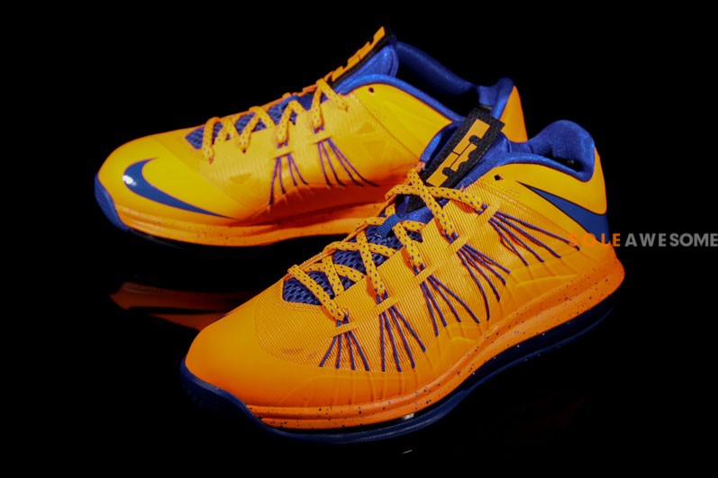Nike Air Max Lebron X Low Orange Blue 4
