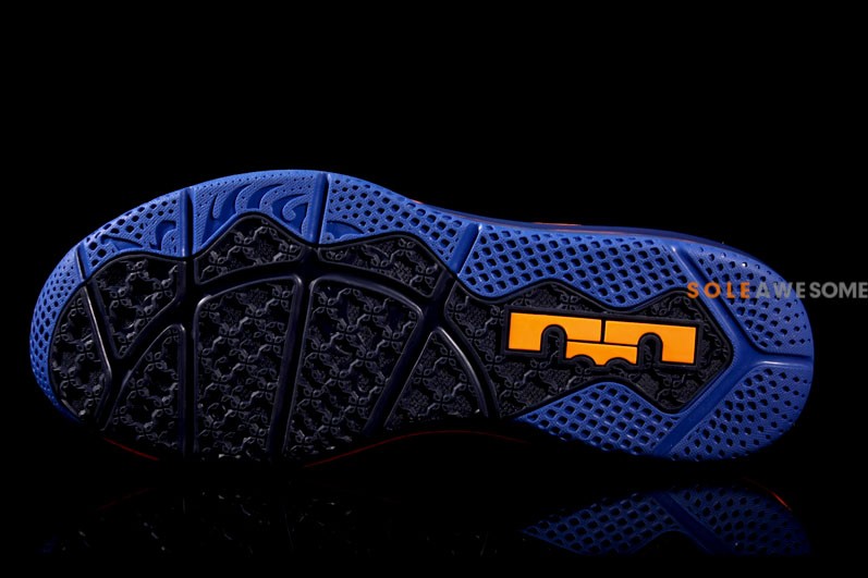 Nike Air Max Lebron X Low Orange Blue 7