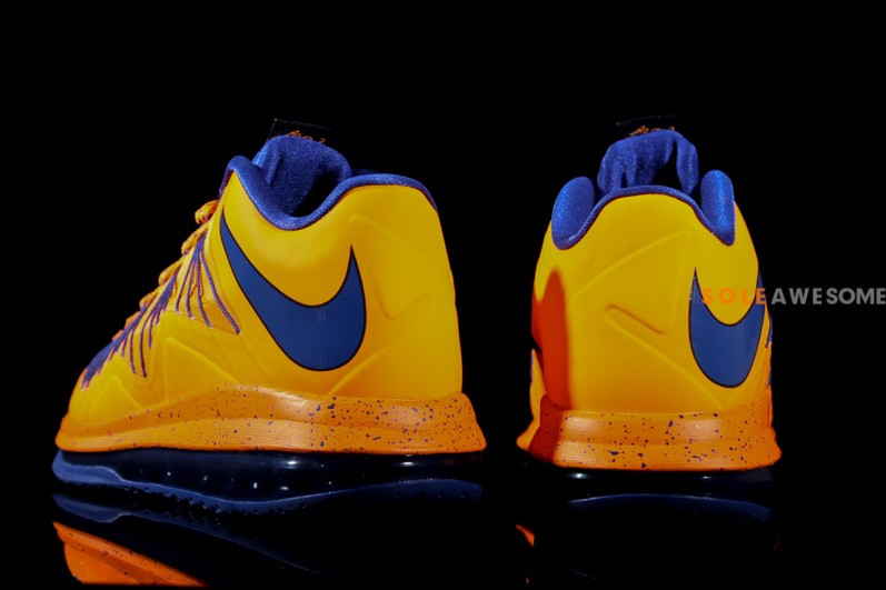 Nike Air Max Lebron X Low Orange Blue 9