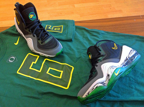 Nike Air Penny V “Oregon Ducks” Customs by Sole Swap