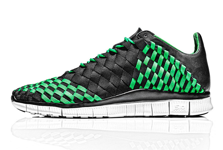 Nike Free Inneva Woven Black Poison Green Sail 06