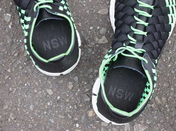 Nike Free Inneva Woven Black Poison Green White 3