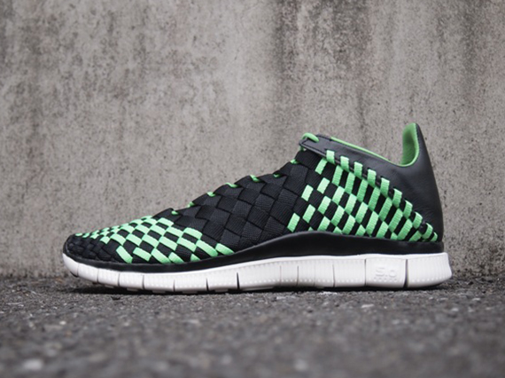 Nike Free Inneva Woven Black Poison Green White 5