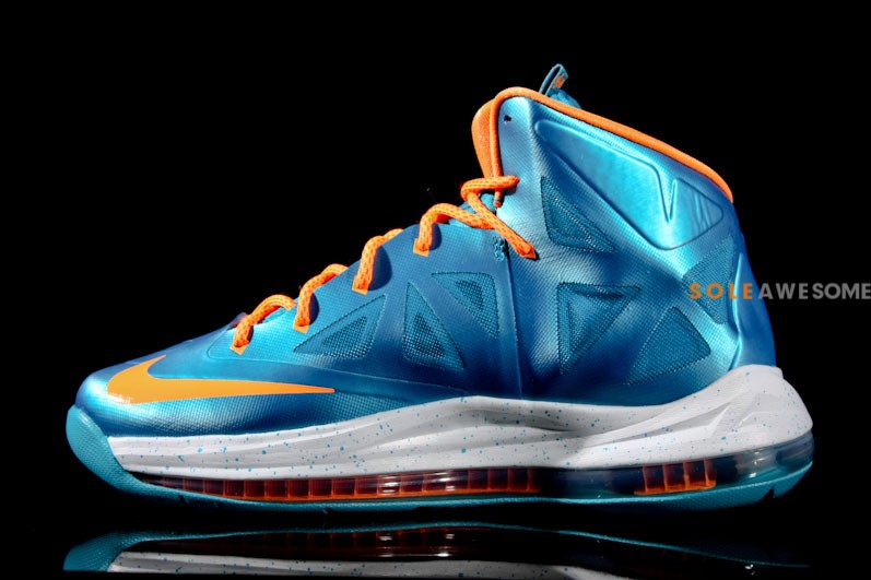 Nike Lebron X Gs Turquoise Bright Citrus Windchill 08