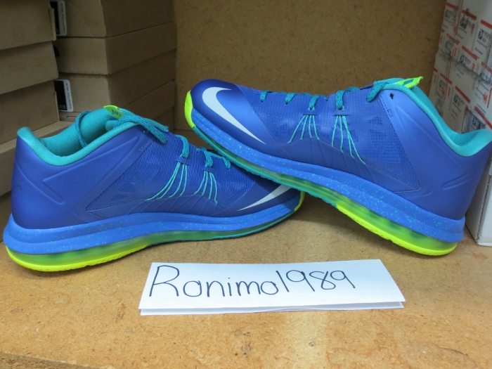 Nike Lebron X Low Treasure Blue Volt 12