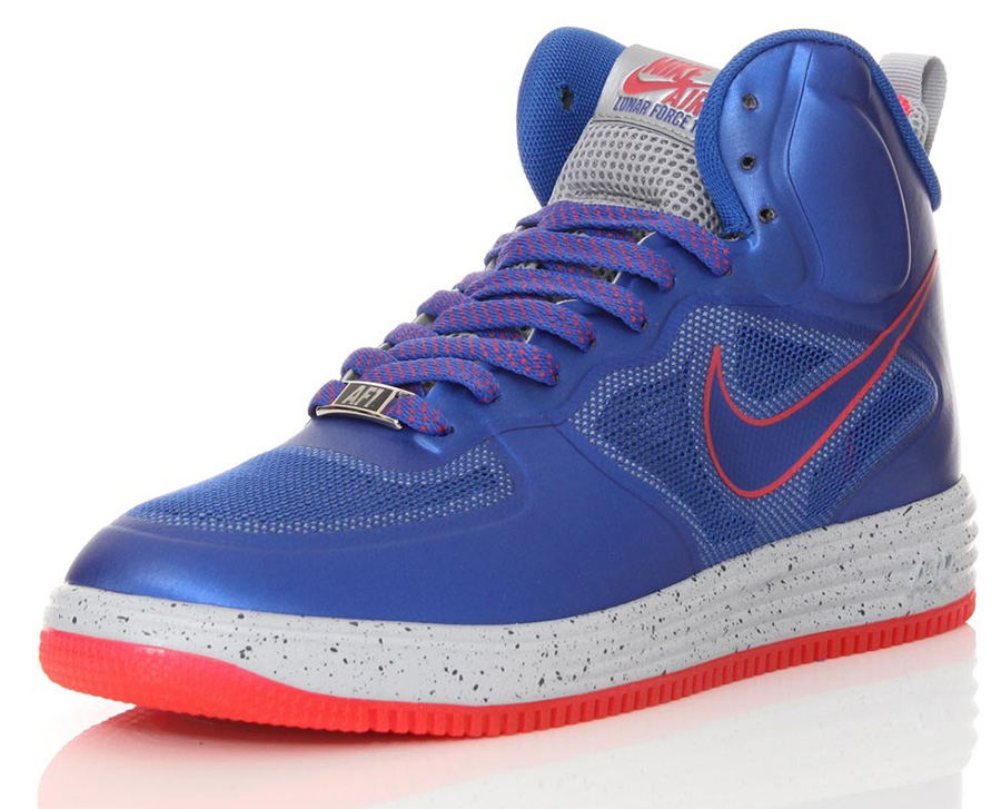 Nike Lunar Force 1 Mid Grey Royal Red 4