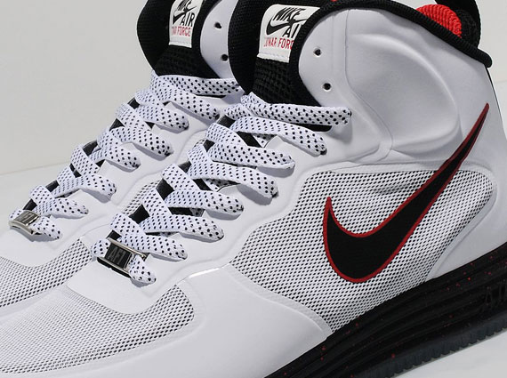 Nike Lunar Force 1 Mid – White – Black – University Red