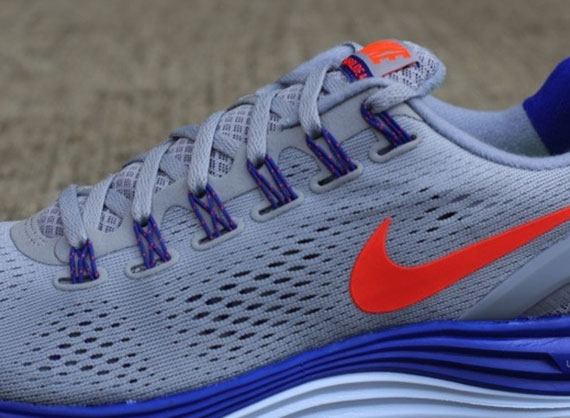 Nike Lunarglide 4 Wolf Grey Total Crimson Hyper Blue