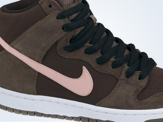 Nike SB Dunk High - Smoke - Ion Pink - Baroque Brown