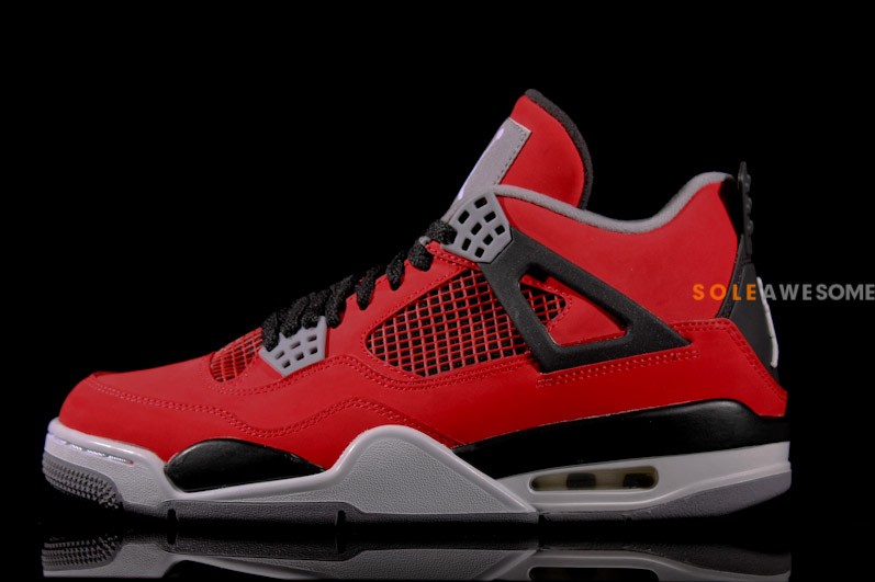 Red Nubuck Air Jordan Iv Retro 010