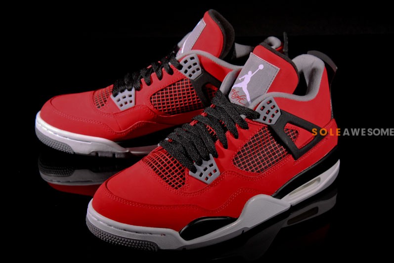 Red Nubuck Air Jordan Iv Retro 011