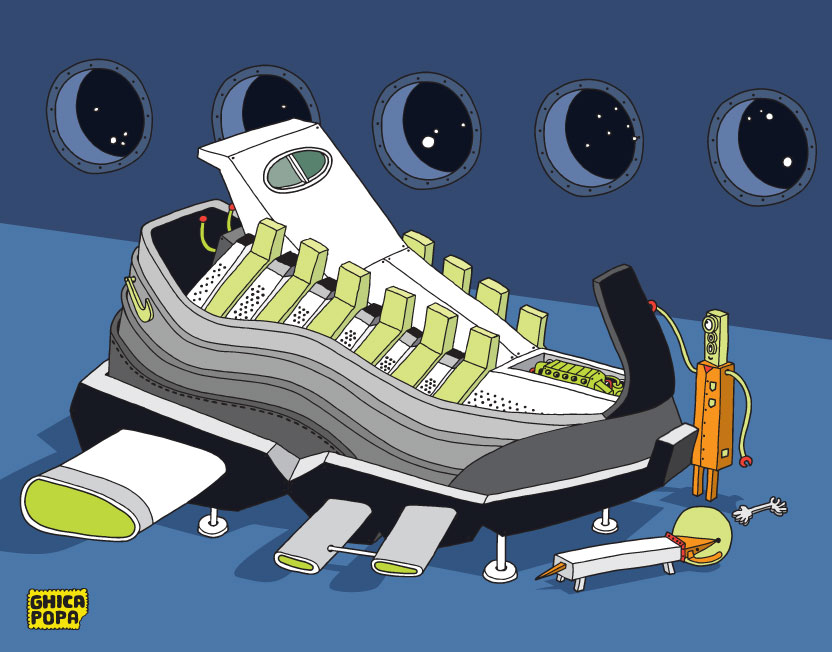 Space Sneaker Illustrations 02