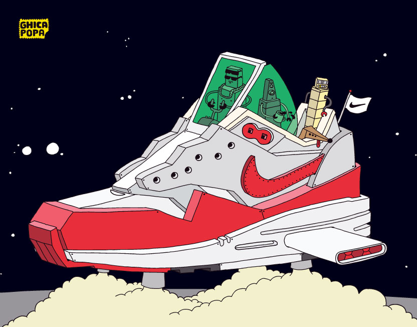 Space Sneaker Illustrations 04