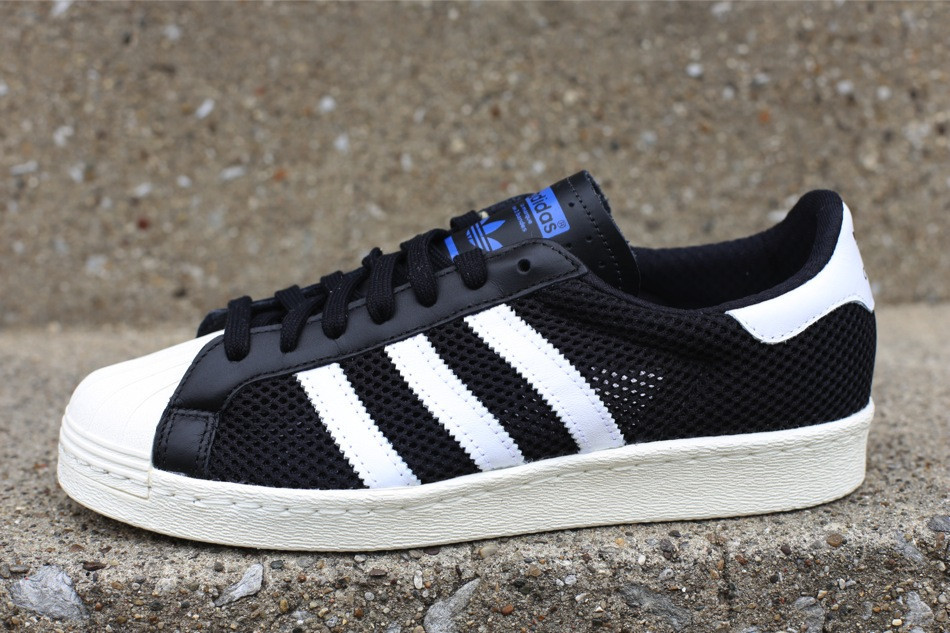 Adidas Originals Superstar 80s Black Mesh 1