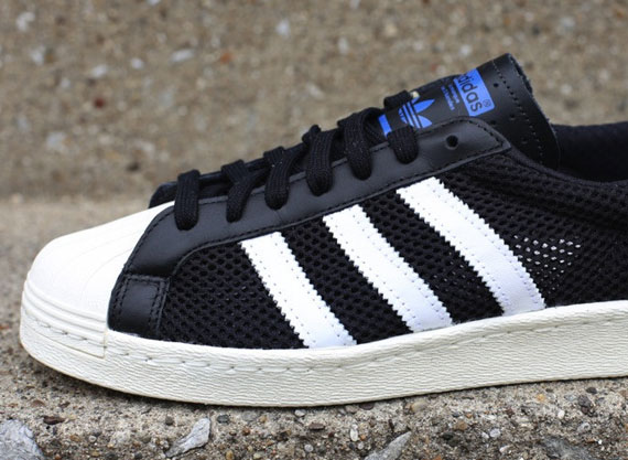 Adidas Originals Superstar 80s Black Mesh