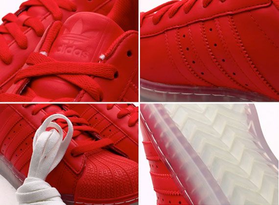 Adidas Originals Superstar Clear Vivid Red